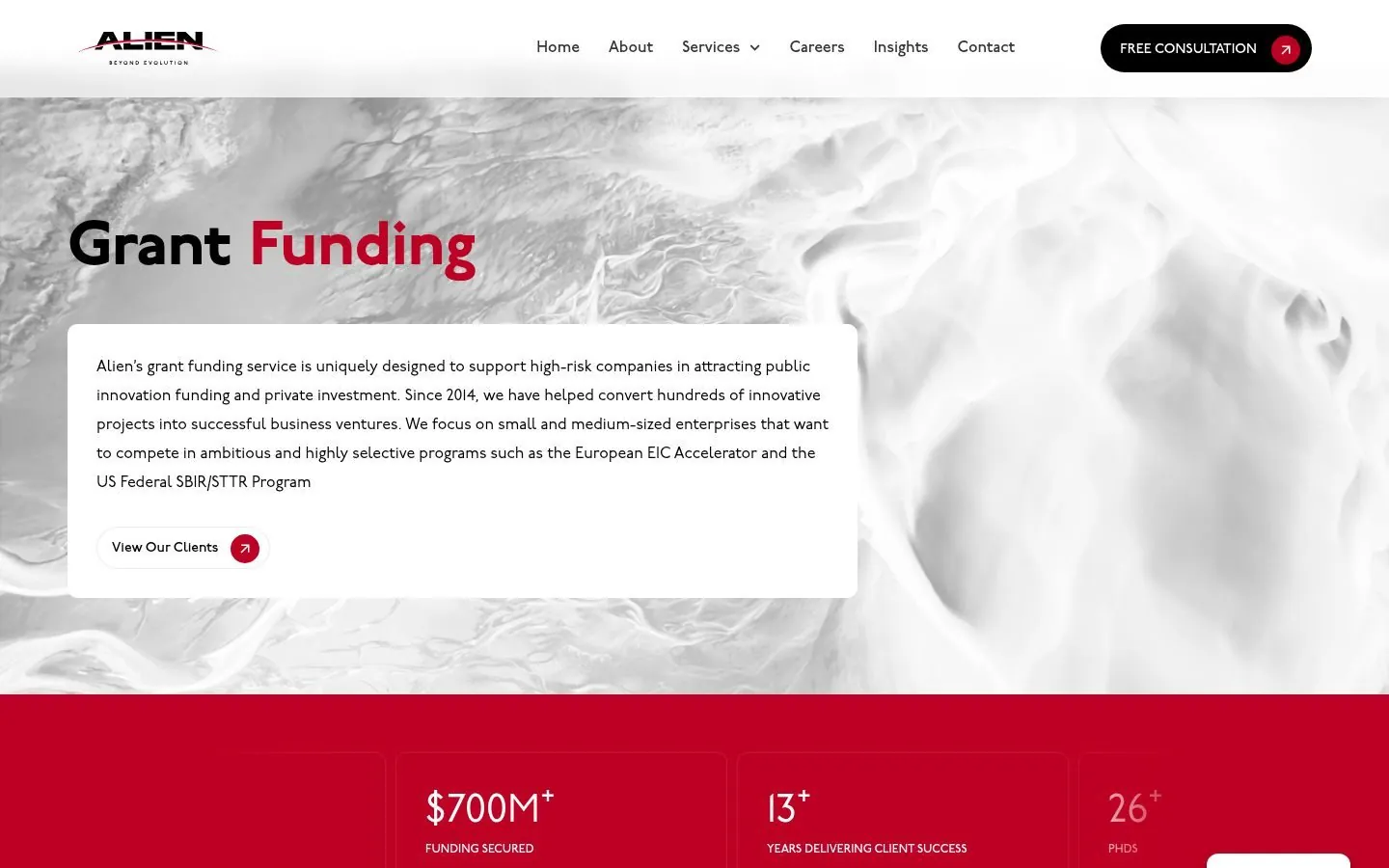 Alien Technology Transfer Web Design project by Metanow – image 3