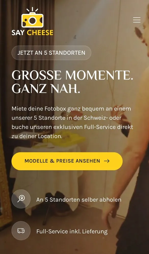 Say Cheese Website Redesign project by Metanow – image 2