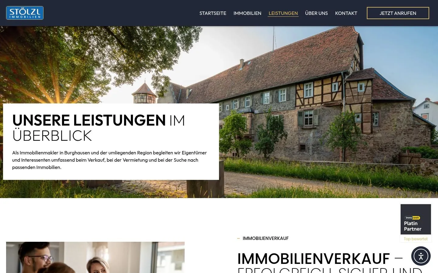 Stölzl Immobilien Website Redesign project by Metanow – image 2
