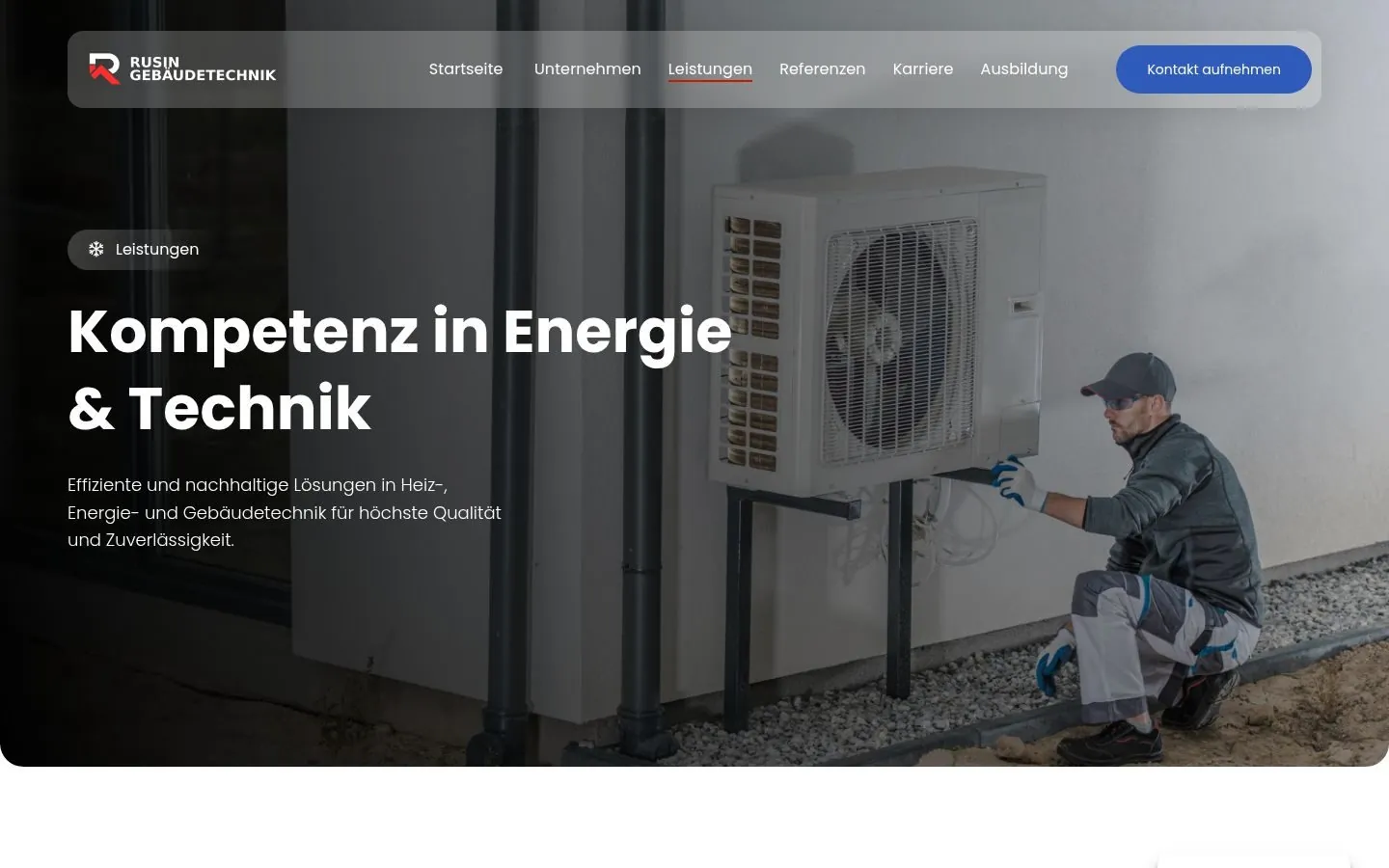 Rusin Gebäudetechnik Web Design project by Metanow – image 2