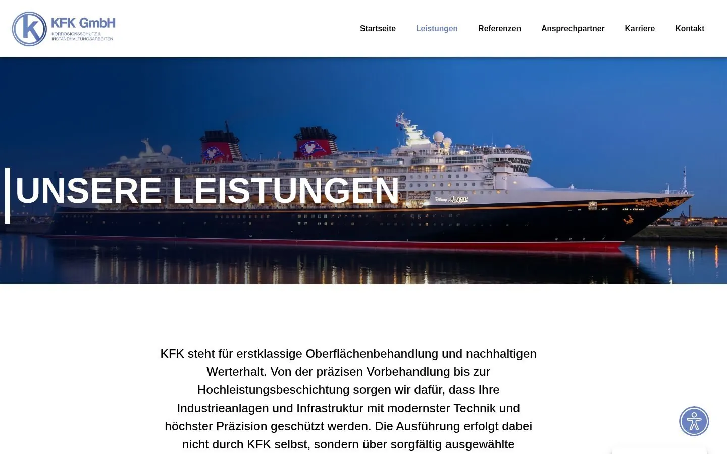 KFK Korrosionsschutz Website Redesign project by Metanow – image 3