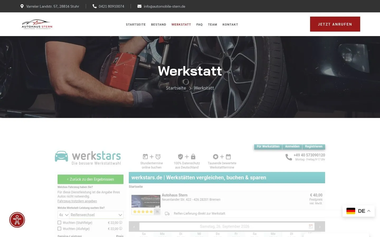 Autohaus Stern Varrel Web Design project by Metanow – image 2