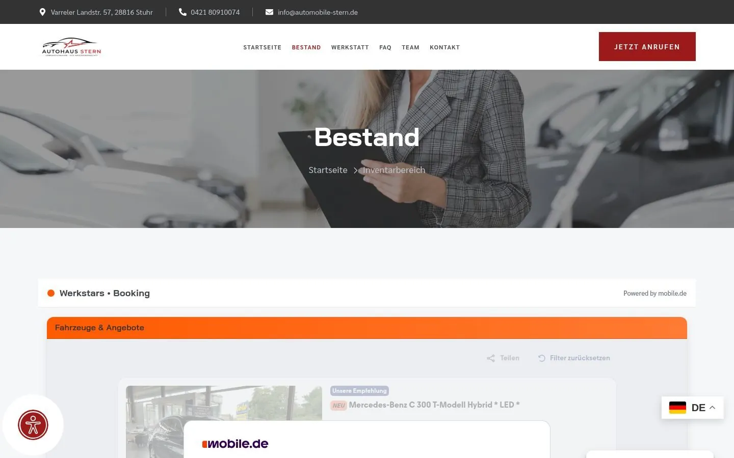 Autohaus Stern Varrel Web Design project by Metanow – image 3
