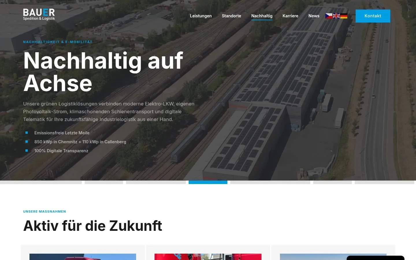 Bauer Spedition Website Redesign project by Metanow – image 2