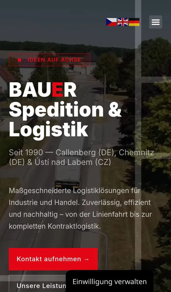 Bauer Spedition Website Redesign project by Metanow – image 4