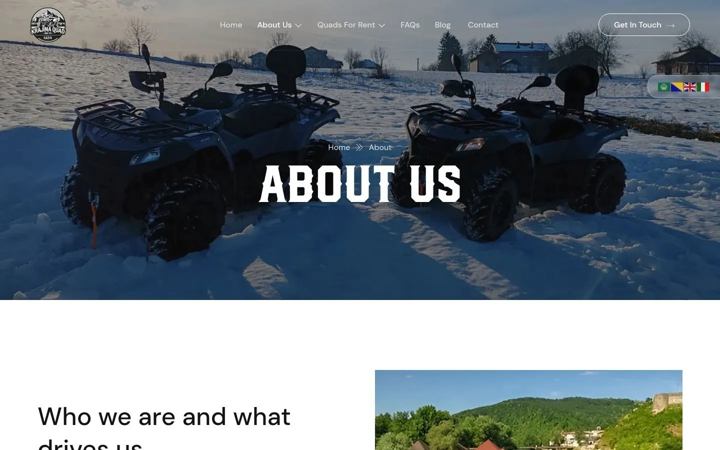 Krajina Quad Web Design project by Metanow – image 3