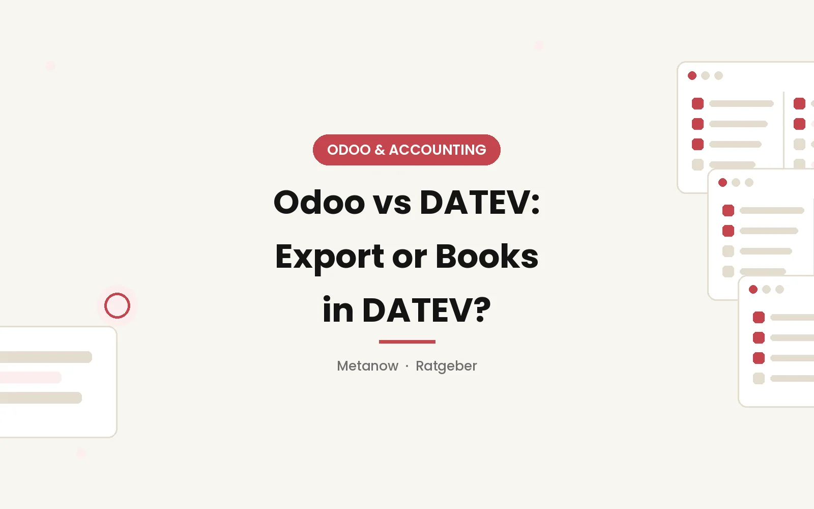 Odoo vs. DATEV: ERP mit DATEV-Export oder Buchhaltung in DATEV? (2026)