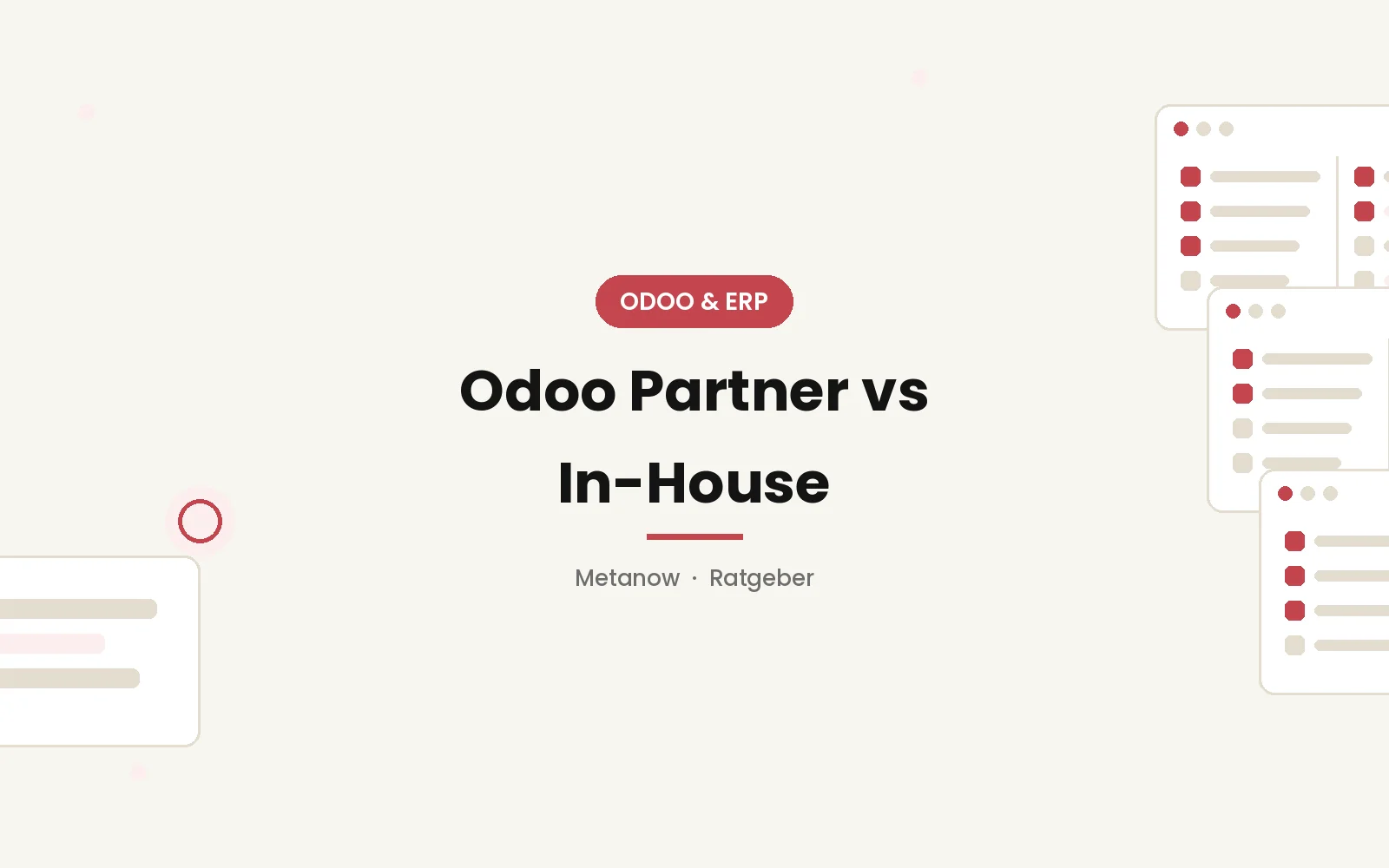 Odoo-Partner vs. Inhouse: Wer sollte Ihr Odoo einführen? (2026)